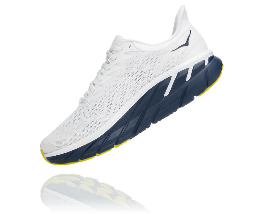 Tenis Hoka One One Hombre Blancos/Negros - Clifton 7 - INQR27841